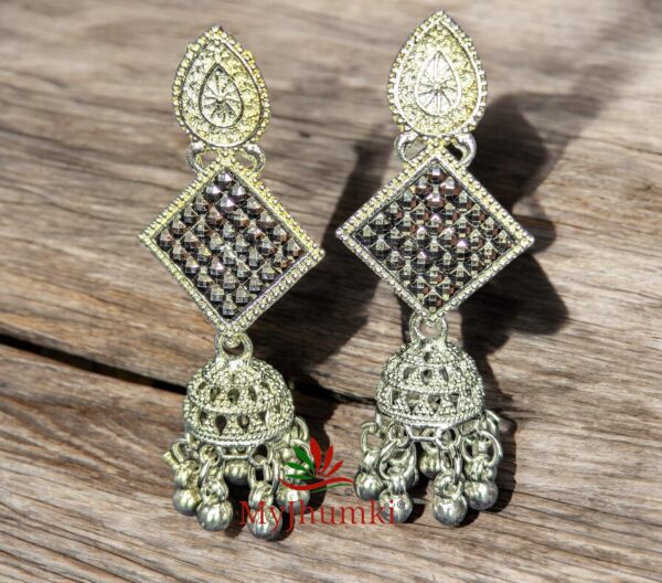 Oxidised Jhumka Earring For Women